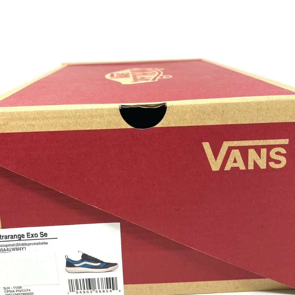 Vans Ultrarange Exo Se Blue Black Suede Shoes Women's Size Canvas VN0A4UWM4Y1 - Picture 10 of 11